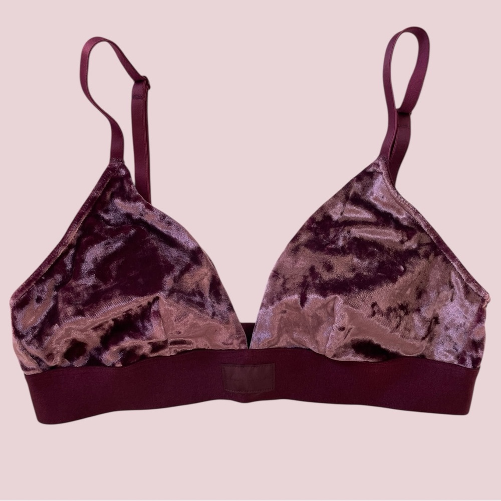 PINK Victoria’s Secret Wireless Bra Bralette Coquette Fairy Velvet Y2K